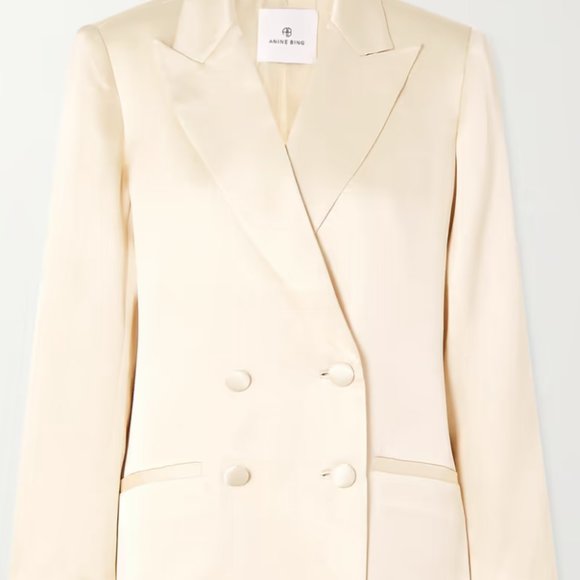 ANINE BING Donne Silk Blazer (NWT) - Picture 5 of 6